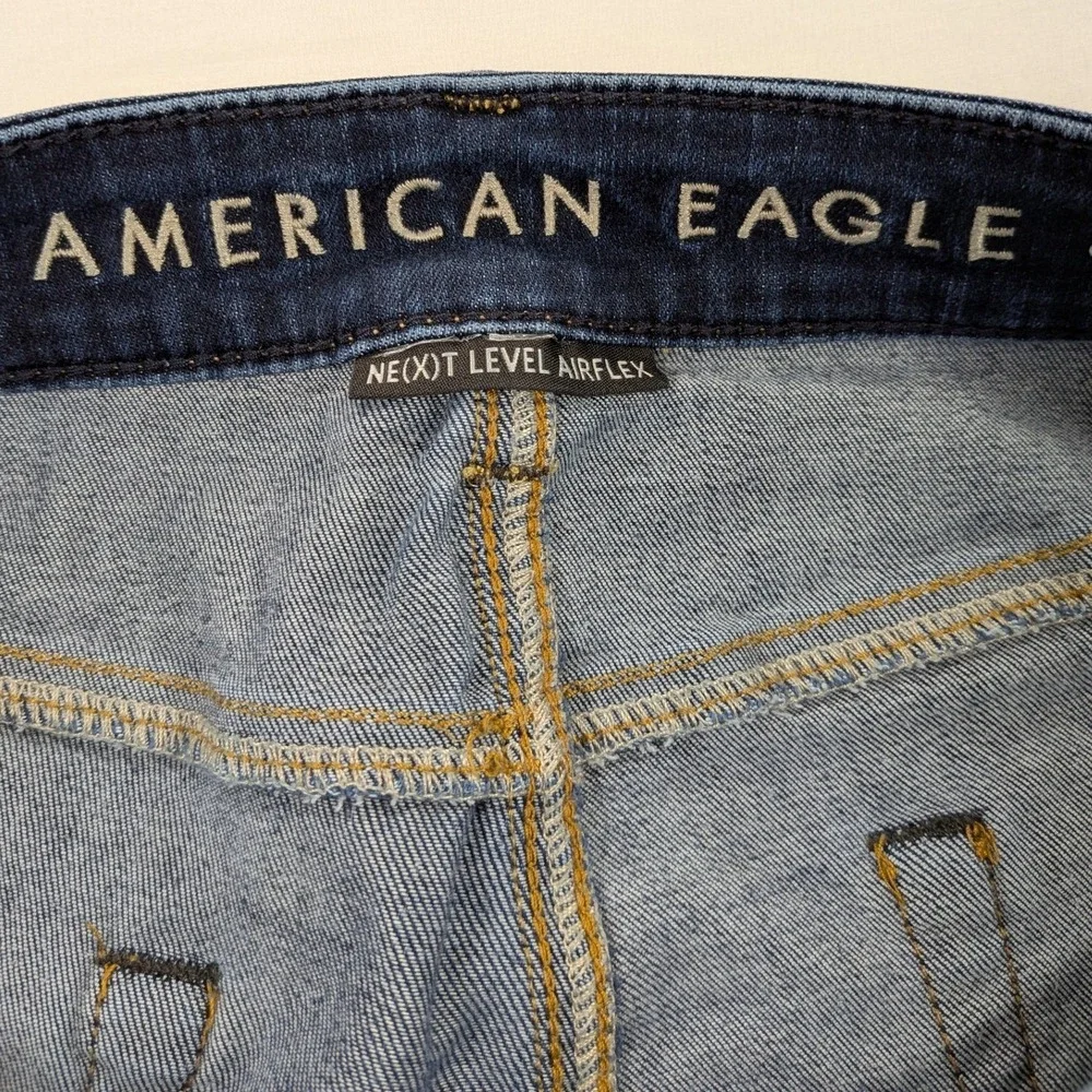 American Eagle Jeans Mens 32 Dark Denim Original Straight Ne(x)t Level Airflex‎